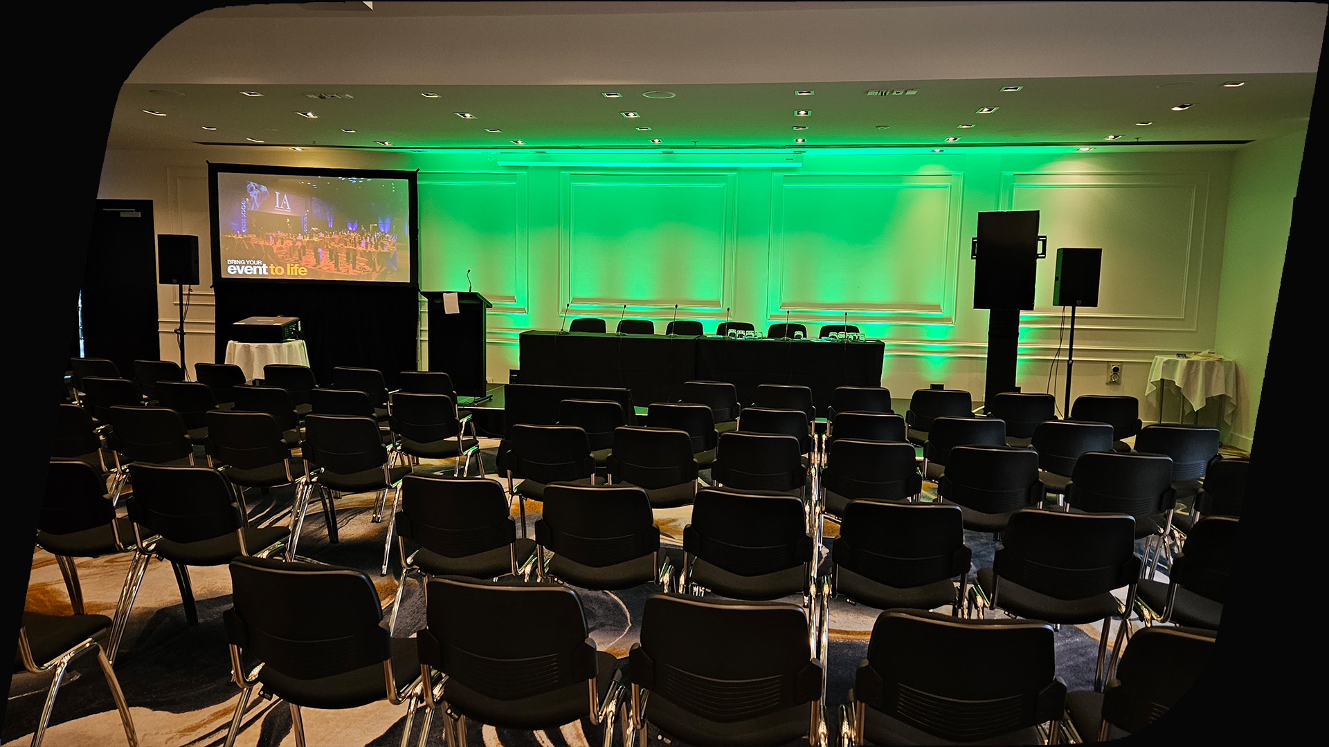 Vidcom supplies AV audio visual equipment and expertise for AGM, Shareholder meetings and Result calls